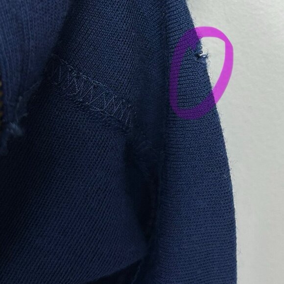 Stella McCartney Wool Sweater Dress Womens Size 40 US Small 4-6 Navy Slouchy - Picture 12 of 14